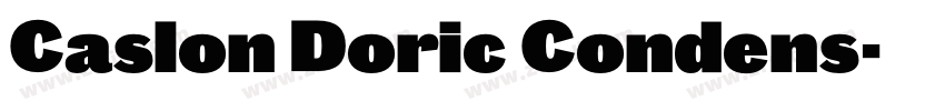Caslon Doric Condens字体转换